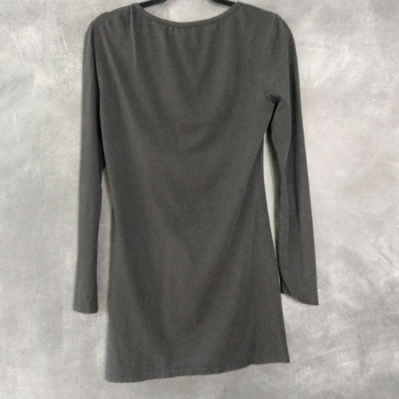 XXI Floral Long Sleeve Stretch CottonT-shirt Dress - Picture 11 of 12